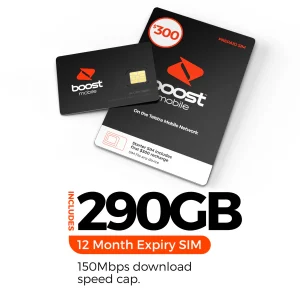 Boost $300 Prepaid SIM (Buy in $246.50) Starter Kit 365 Days  290GB (240GB+50GB BONUS Data) IF activated by 07-JULY-2025 ($246.50 Delivered  code BOOST51)