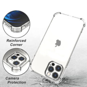 For iPhone 14 Clear Shockproof Back cover TPU Clear case + Camera protection