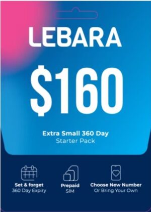 Lebara Extra Small 360 days plan 120 GB Data (10GB /Month)