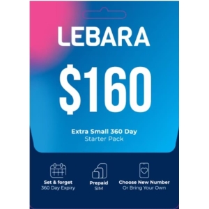 Lebara Extra Small 360 days plan 120 GB Data (10GB /Month)
